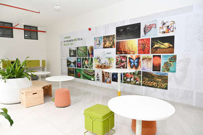 Science laboratory with modern equipment